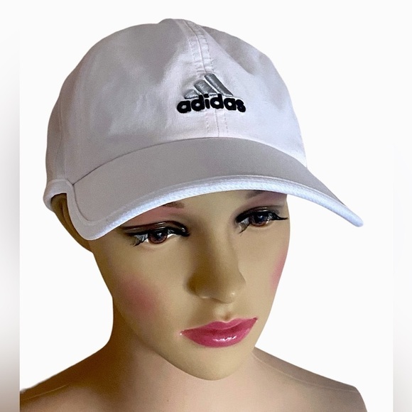 Adidas White Embroidered Aeroready Baseball Cap OSFA New without tags - Picture 1 of 6